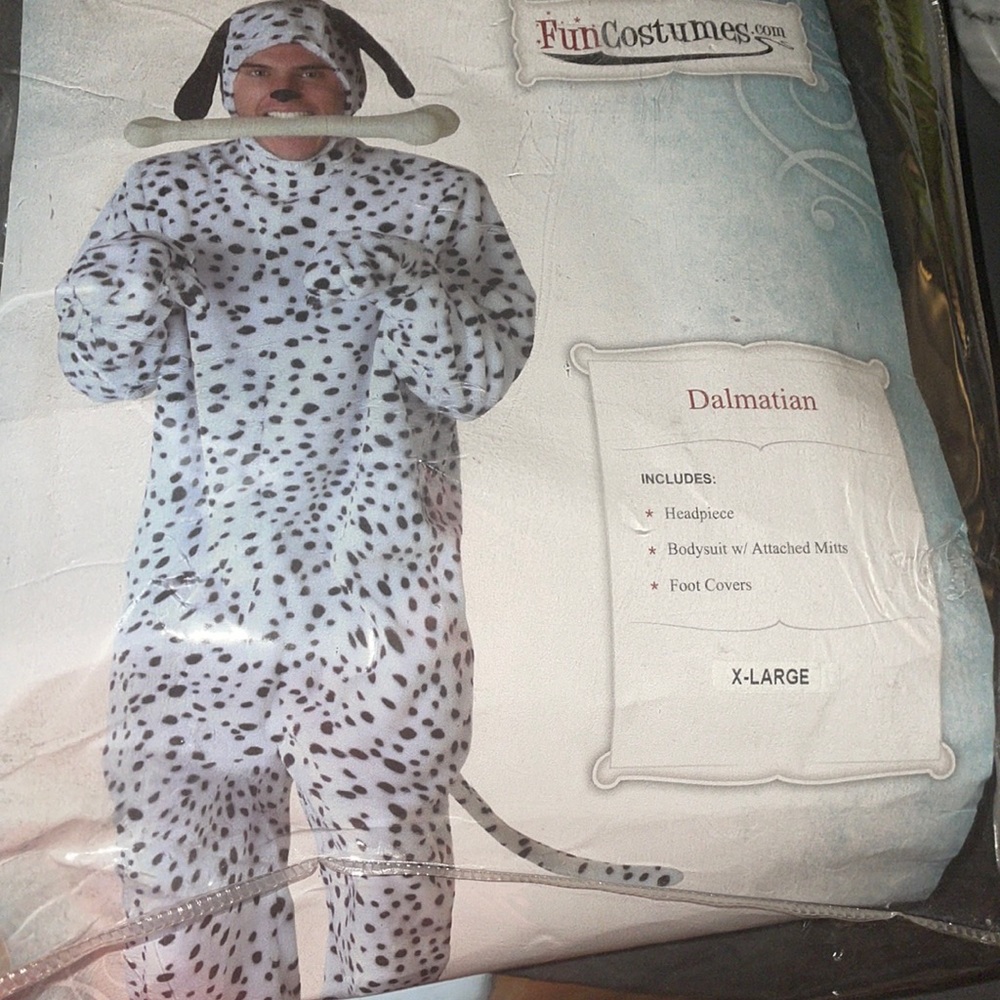 Men's Dalmatian Halloween Costume XL